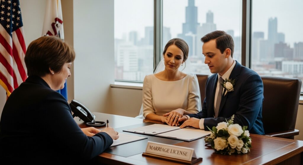how to get marriage license Chicago